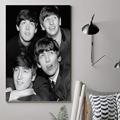 EVMILA Poster décoratif sur toile The Beatles Rock Band – Impression d’art moderne pour chambre à coucher – 60 x 90 cm - Les Beatles, Paul McCartney, John Lennon, RIngo Starr, George Harrison EVMILA Poster décoratif sur toile The Beatles Rock Band - Impression d'art moderne pour chambre à coucher - 60 x 90 cm – Image 6