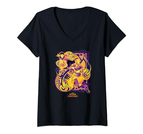 T-shirt Marvel Doctor Strange coupe col V finitions Wong Warp femme