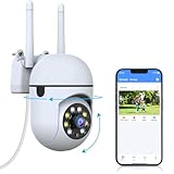 WEILAILIFE 【Auto Tracking & 2-Way Audio】 3MP Security Cameras Wireless Outdoor, PTZ WiFi Video Surveillance Cameras for Home Security