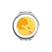 Universe And Alien Moon Hand Compact Mirror Round Portable Pocket Glass