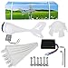 LIBINA Turbine eoliche, Generatore di Turbine eoliche con Controller 12 V 24 V Generatori di energia a turbina a Vento per parchi Domestici Lampione Stradale 5 Pale 24 V