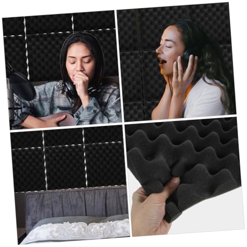 Panneau acoustique polystyrène pack de 12 pour isolation phonique murale