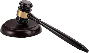 Gavel and Block for Lawyer Judge Auction Sale Elegent Desk Accessory for President of Local Club Home Decoration
