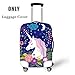 OSVINO Luggage Cover Washable Suitcase Cover Cute Cartoon Unicorn Durable Elastic Travel Suitcase Protector, Unicorn E, S(for 19