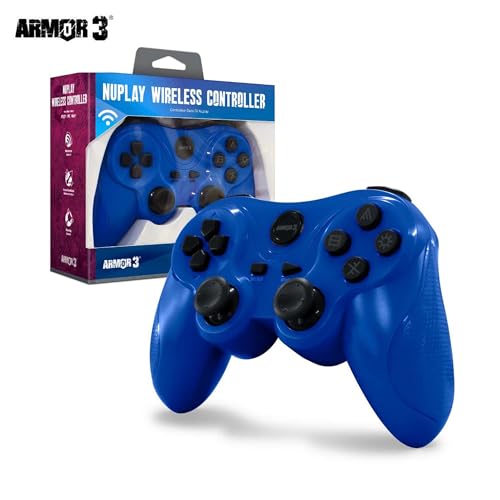 Armor3 "Nuplay" Wireless Game Controller for PS3 / Playstation 3 (Blue) by Armor3 - Used condition - US$18.80