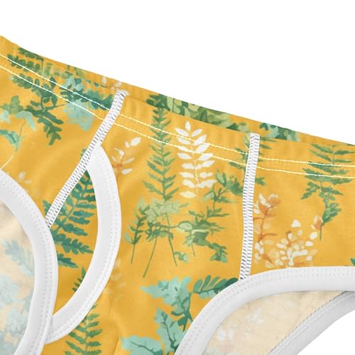 KLL Ferns Vintage Botanical Saffron Baby Boys Comfort Underwear Briefs Cute Children Panties4