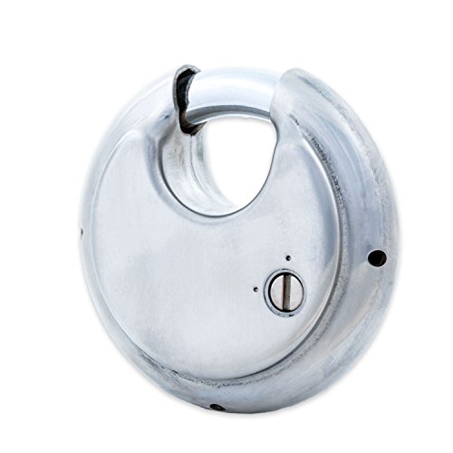 Fjm Security Sx-790 4-Dial Combination Disc Padlock, Chrome - 4 Pack #TOP4