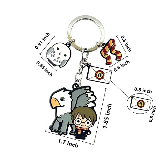 Hbswui Hay Potter Keychain Metal Cartoon Keychain For Boys Girls And Women (2) #TOP1