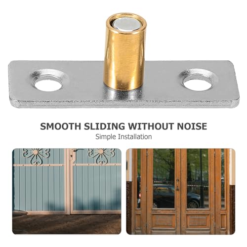 iplusmile Guias De Porta Deslizante 2 Peças Guia De Rolo Para Porta De Celeiro Inferior
