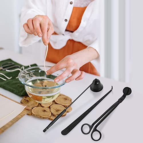 Kirecoo 3 In 1 Candle Accessories - Candle Wick Trimmer Polished Stainless Steel Wick Cutter, Candle Snuffer, Candle Wick Dipper For Candle Lover #TOP6