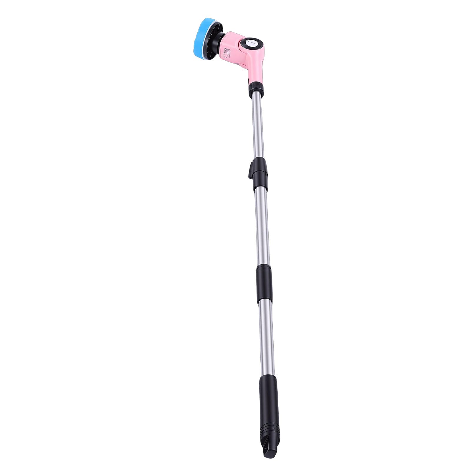 Cepillo de Limpieza eléctrico Potente inalámbrico Recargable Juego de cepillos giratorios automáticos Motor de Alta eficiencia Limpieza Profunda para Cocina Baño Rosa ABS Batería