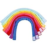 Hicarer 8 Pieces Chew Necklaces for Sensory Kids, Soft and Absorbent Terry Cloth Teething Chewy Necklace Absorbent Alternative to Chewing Clothing for Boys and Girls (Vibrant Colors)