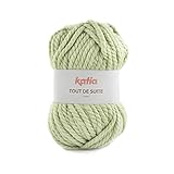  Tout de Suite Lana de Katia ovillos de 200 gramos y 60 metros Color Verde Pastel 128