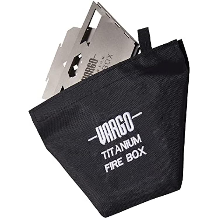 Vargo Titanium Fire Box - Ultralight Portable Camping Fire Box