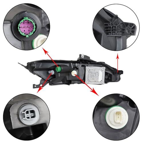 munirater Headlight Assembly Replacement for 68321887AC Headlamp 2014-2018 Left with Turn Signal Light Driver Side by munirater - Image 6