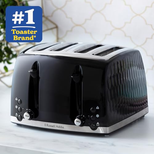 Russell Hobbs Honeycomb 4-Slice Toaster with Extra Wide Slots - Image 2