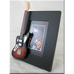 KURT COBAIN Cadre photo guitare miniature Jaguar Nirvana - Les Beatles, Paul McCartney, John Lennon, RIngo Starr, George Harrison