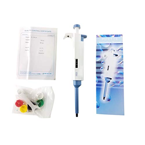 Starter Set Of 3 Variable Volume Single Channel Pipettes, Adjustable Pipettors, 2-20, 20-200, 100-1000 Microliter #TOP1