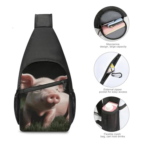 Bolso cruzado casual para viaje y deportes unisex miniatura 5