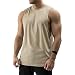 Produktbild Sixlab Essentials Cut Off Tank Top Herren Muskelshirt Gym Fitness (M, Sand)