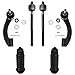 Detroit Axle 6-Piece Inner & Outer Tie Rod End Steering Kit w/Rack & Pinion Boots for [01-06 Sebring Sedan/Convertible & Stratus Sedan]