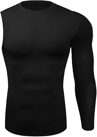 Men's Single Arm Compression Shirt - 1/2 Sleeve Athletic
