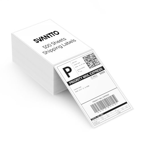 SVANTTO Thermal Shipping Labels (4x6 500 Pcs)