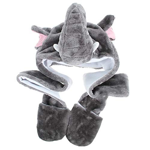 Bonnet animal peluche 3 en 1 idee cadeau anniversaire originale enfant et adulte