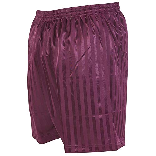 Precision Striped Continental Football Shorts 42-44 inch Maroon