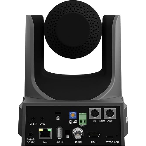 PTZOptics Move SE SDI/HDMI/USB/IP PTZ Camera with 20x Optical Zoom (Gray) (PT20X-SE-GY-G3) + Lens Cleaning Kit + HDMI Cable + Ethernet Cable + Color Wire Ties