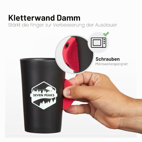 Foto von Tasse aus Keramik mit professionellem Kletterpresse | Kletter- und Abenteuerbecher Wasserdicht und für Mikrowelle geeignet