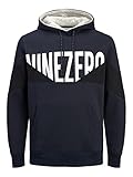 Jack&Jones Men's JJRANDY Sweat Hood Sweatshirt, Navy Blazer, M