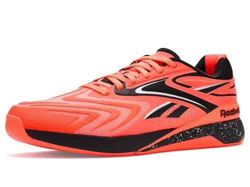 Reebok(���[�{�b�N) �j�����p ��l�p �i�m X5 �G�b�W, �t���b�V���I�����W/�t�b�g�E�F�A�z���C�g/�u���b�N�B, 11.5 Women/10 Men