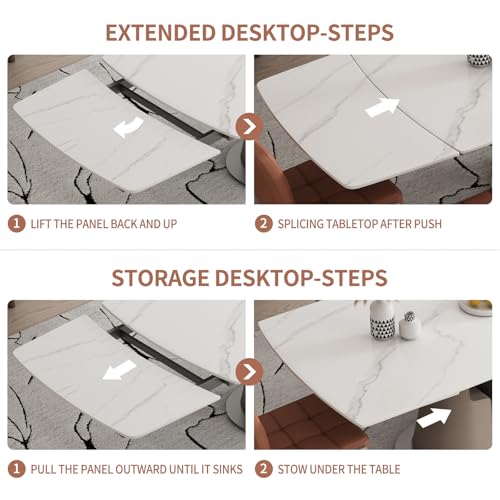 Modern-Dining-Table-Seats-8-10-Extendable-Sintered-Stone-Dining-Table-White-Top-Saddle-Leather-Pedestal-Table-90-in