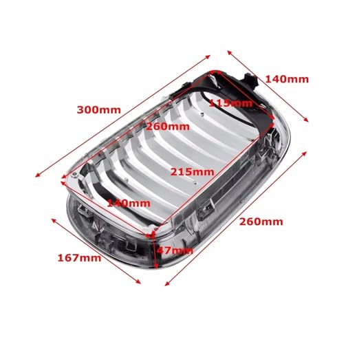 Parrillas delanteras tipo riñón para BMW E46 Sedán de 4 puertas modelos 2002 a 2005 4