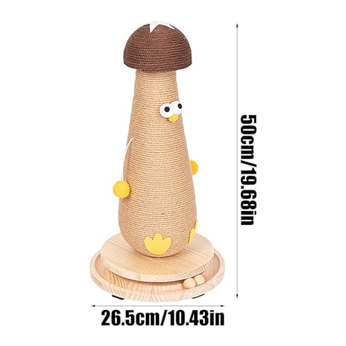 Grattoir pour chat champignon en sisal naturel durable - 6