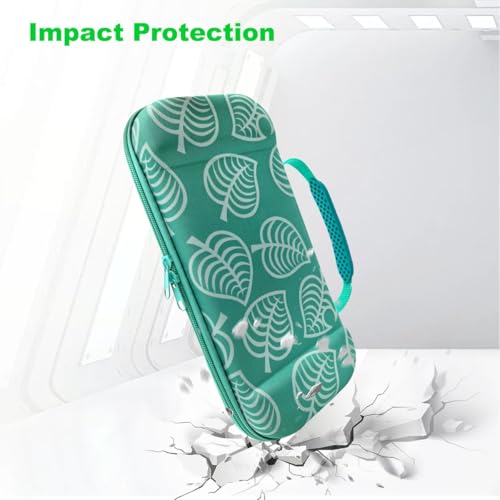 Carrying Case for Nintendo Switch 2 (2025), Large Capacity Switch 2 Case for Console & Accessories Cute Storage Bag Portable Travel Carry Cases Hard Protective Shell with 12 Game Card Slots, Green - Image 4