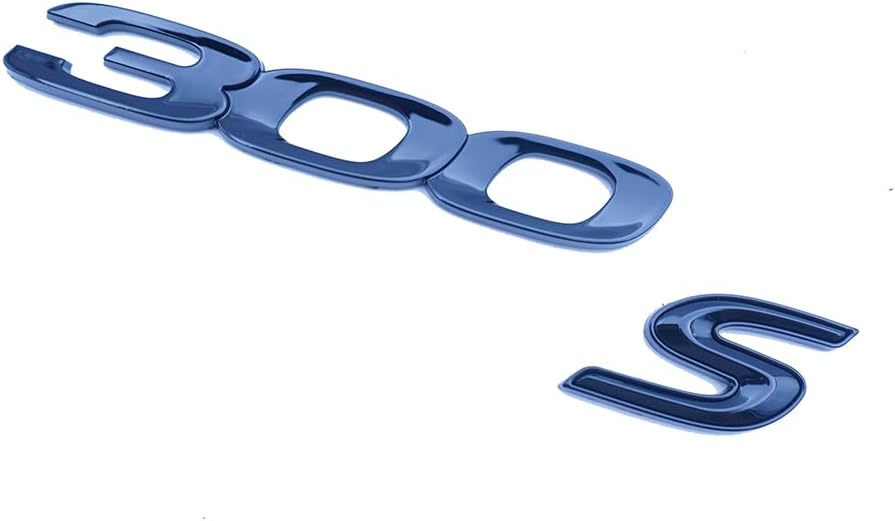 Trunk Emblem Side Door Tailgate Letter Nameplate Badge 3D Logo Compatible with Custom 300-S 300S 2020-2023 Noise 1Pc (Gloss Black)