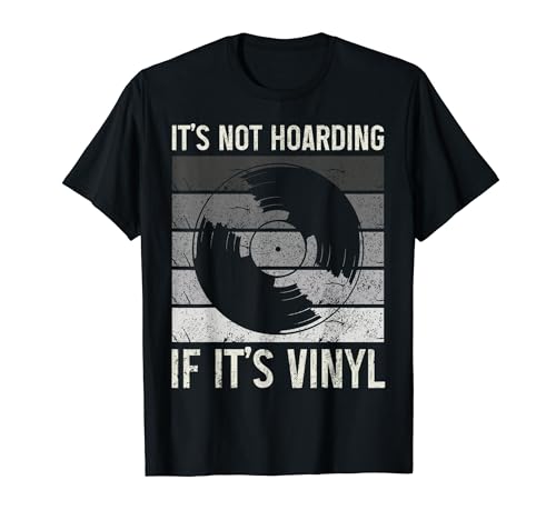 Coleccionista de discos de vinilo divertido música vintage LP DJ Camiseta