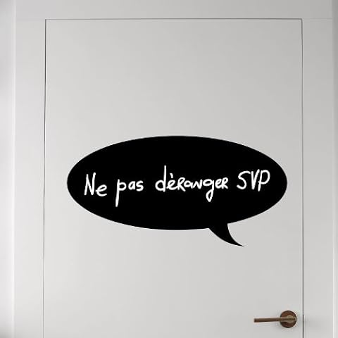 Ambiance Sticker Lavagna in ardesia - Adesivi da parete adesivi cancellabili - Bolle - H70 x L35 cm