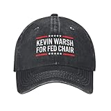Kevin Warsh for Fed Chair 2026 Hat Classic Baseball Cap Black