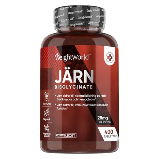 Järntabletter 14mg - 365 Tabletter (Räcker i 1 År) - Kosttillskott med Hög Innehåll av Järn, Främjar Immunförsvaret, Stärker Blodcellerna, Motverkar Trötthet, Vegan- och Ketovänliga Järnpiller