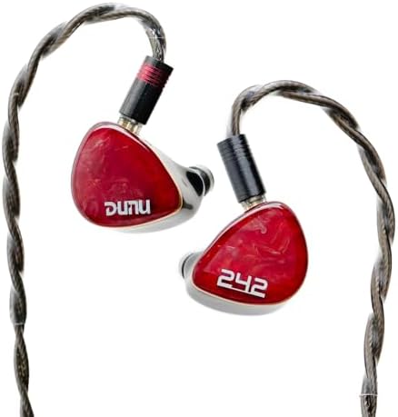 （00:30時点） HiFiGo有線 イヤホン モニターイヤホン イヤモニ DUNU DN 242 2DD+4BA+2Planar 5ウェイ分周 HIFI 平面磁気ドライバー 高純度単結晶銅鍍銀4芯「9-Lock Mini」可換プラグ 3.5mm/4.4mm交換式プラグ 耳掛け 遮音 ハイブリット型 スポ一ツ/音楽モニター/ゲーム/通勤/通学用