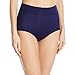 Warner's Women's Body Heaven Muffin Top Brief, Navy Night, XL