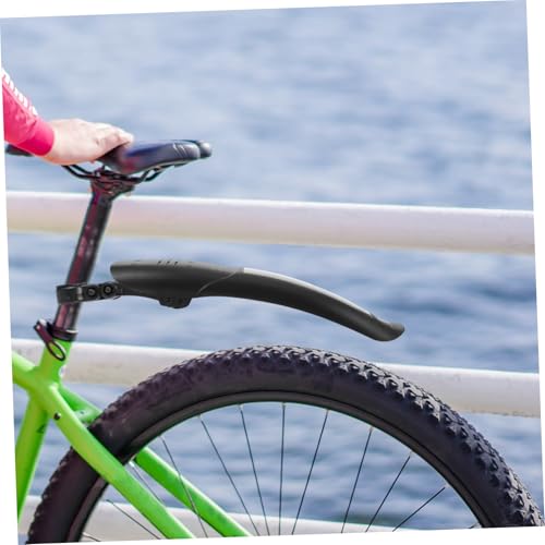 Evita salpicaduras de barro con este guardabarros de bicicleta de plástico negro 6