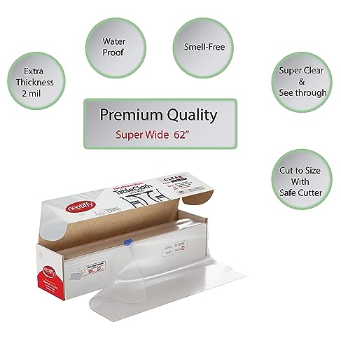 Neatiffy Disposable Plastic Table Cloth Roll, Party/Banquet Table Cover, Tablecloths for Rectangle/Round/Square Tables - Image 2
