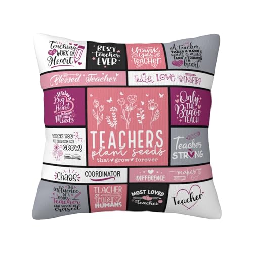 Aotbuort Teacher Appreciation Xmas Throw Pillow Cover 18x18