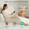Caperia Heated Mattress Pad Queen, Electric Mattress Pad Bed Warmer with 9 Heat Settings, Memory Function, 1-12 Hours Auto Off, Deep Pocket, Machine Washable, 60x 80