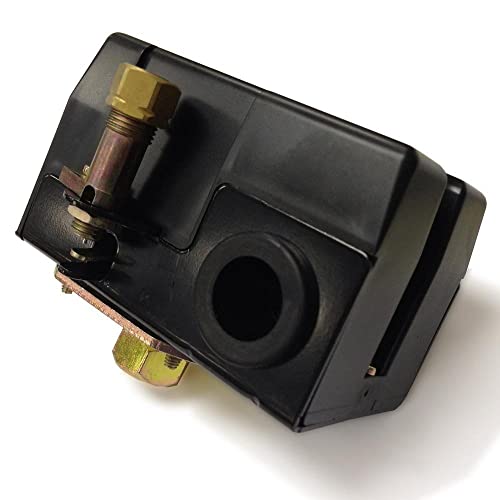 Air Compressor Pressure Switch Control With Unloader And On/Off Switch Lever Compatible For 90-125 Psi 26A Air Compressor, Adjustable Pressure Air Compressor Replacement Parts By Jahyelec #TOP4