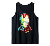 16MARV101H Marvel Iron Man Impressive Cubism Mugshot Débardeur
